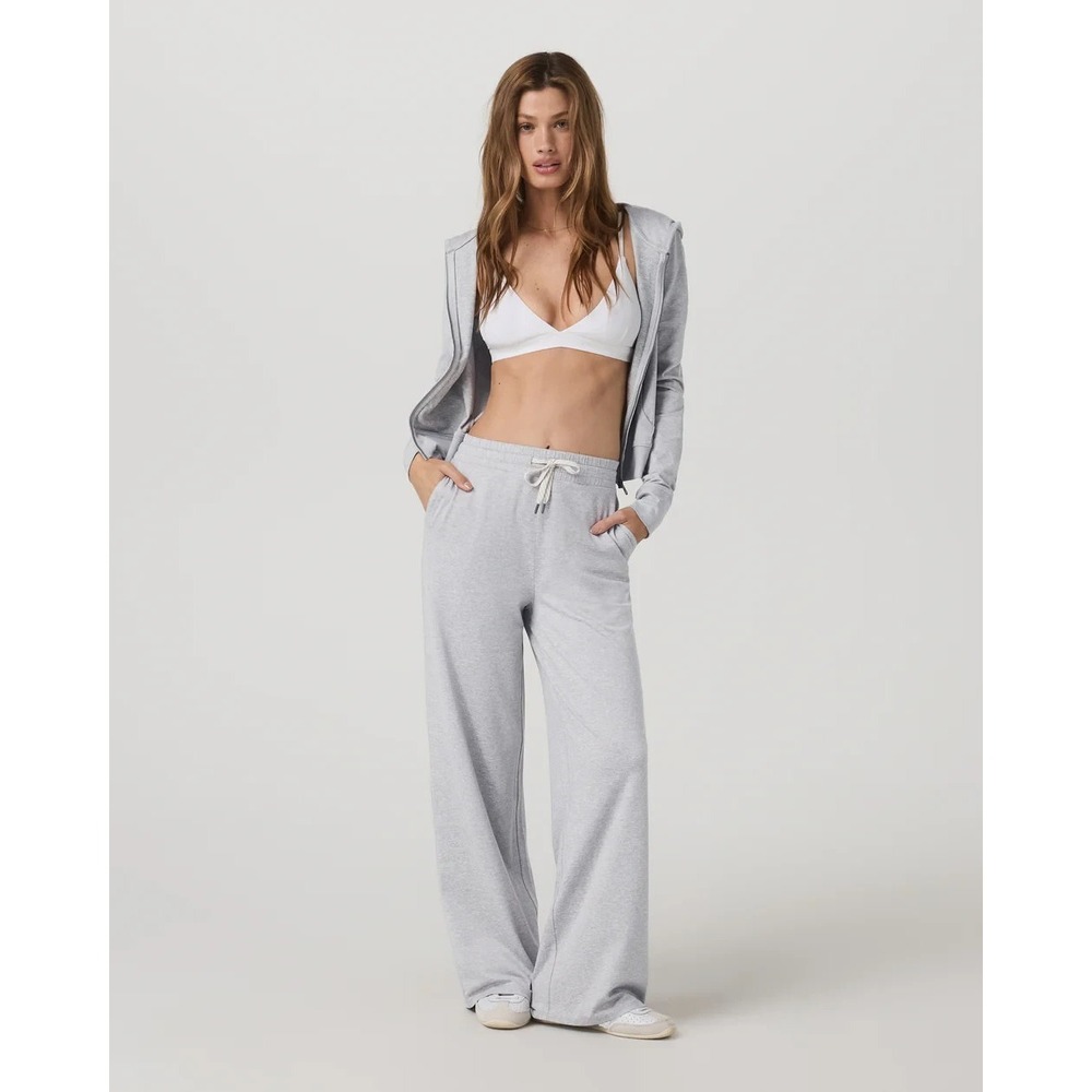 Vuori Halo Essential Wideleg Pant Long XL Pale Grey Heather Lounge Yoga‎ NWOT - Picture 8 of 9